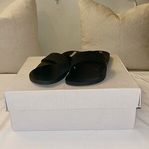 Black Slide Sandals